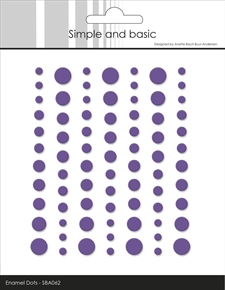 Simple and Basic Enamel Dots MATTE - Purple