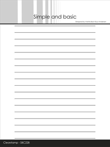 Simple and Basic Clear Stamp - Lines A6+