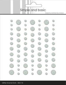 Simple and Basic Glitter Enamel Dots - Eucalyptus