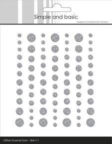 Simple and Basic Glitter Enamel Dots - Concrete