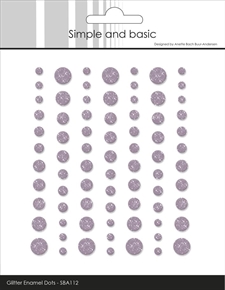 Simple and Basic Glitter Enamel Dots - Heather