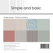 Simple and Basic Design Papers - Christmas Patterns (lille)