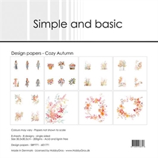 Simple and Basic Design Papers - Cozy Autumn 30,5x30,5 cm (stor)