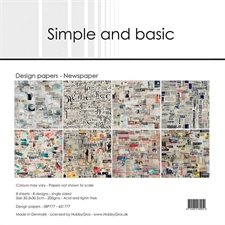 Simple and Basic Design Papers - Newspaper 30,5x30,5 cm (stor)