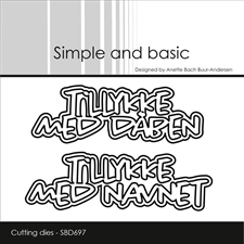 Simple and Basic Die - Tillykke med dåben / navnet