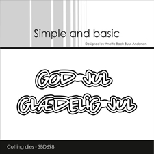 Simple and Basic Die - God Jul / Glædelig Jul