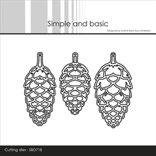 Simple and Basic Die - Pinecones / Outline
