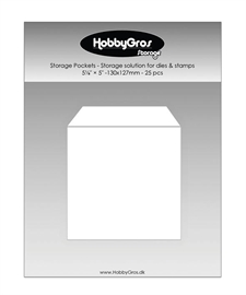 Hobbygros Opbevaring - Storage Pockets for Dies & Stamps (130 x 127 mm) - Small