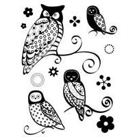 Clearstamp - Ornate Owls