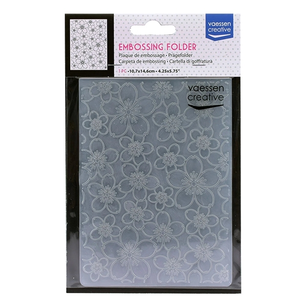 Vaessen Creative Embossing Folder - Cherry Blossom