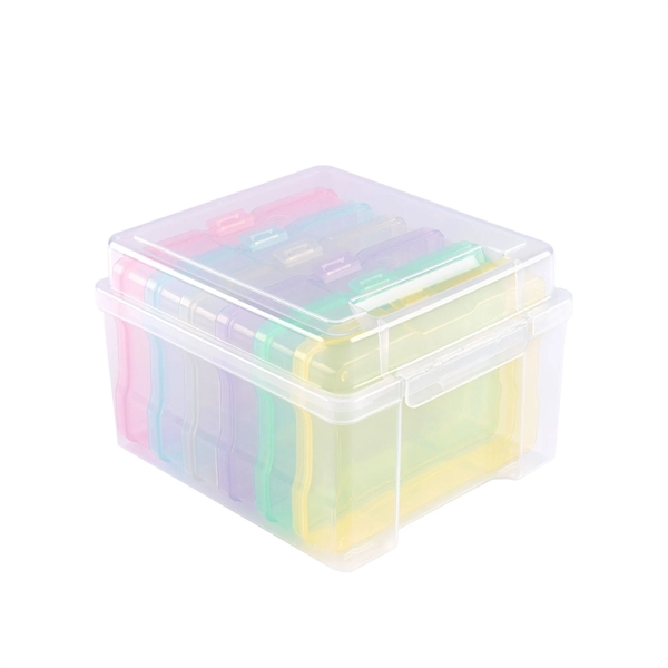 Vaessen Creative Storage Box w. 6 Boxes - Pastel