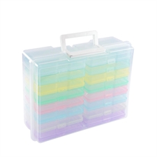 Vaessen Creative Storage Box w. 16 Boxes - PASTEL (STOR)