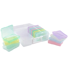 Vaessen Creative Storage Box w. 16 Boxes - PASTEL (STOR)