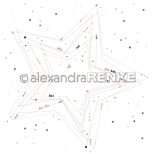 Alexandra Renke Design Scrapbook Paper 12x12" - Geometric Christmas / Big Star