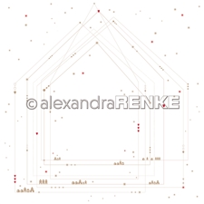 Alexandra Renke Design Scrapbook Paper 12x12" - Geometric Christmas / Big House