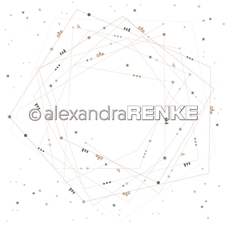 Alexandra Renke Design Scrapbook Paper 12x12" - Geometric Christmas / Big Polygon