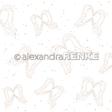 Alexandra Renke Design Scrapbook Paper 12x12" - Geometric Christmas / Many Wings