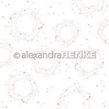 Alexandra Renke Design Scrapbook Paper 12x12" - Geometric Christmas / Many Polygons