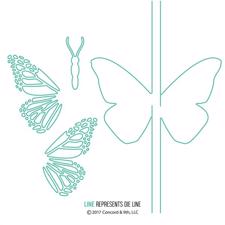 Concord & 9th Die - Butterfly Card (DIE)
