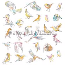 Alexandra Renke Design Scrapbook Paper 12x12" - Paradise / Birds