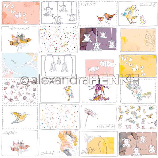 Alexandra Renke Design Scrapbook Paper 12x12" - Paradise / Card Sheet