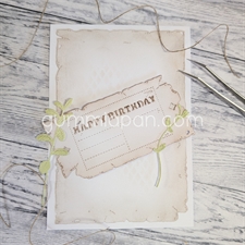 GummiApan DIE - Happy Birthday Ticket