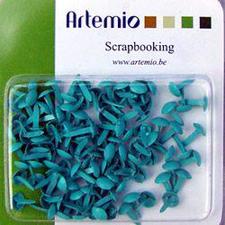 Artemio Mini Brads - Turquoise