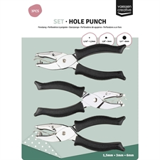 Vaessen Hand Punch - Round Set (3 sizes)