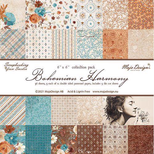 Maja Design Scrapbook Paper Stack 6x6 - Bohemian Harmony