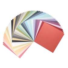 Vaessen Creative Florence 12x12" Cardstock Multipack - 60 ark Texture (30 farver)