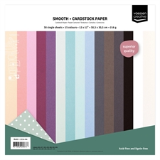 Vaessen Creative Florence 12x12" Cardstock Multipack Smooth - 15 farver (60 ark)