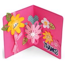 Sizzix Framelits Die Set - Flowers Drop-Ins Card (21 dele)