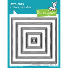 Lawn Cuts - Stitched Squares / Large DIES