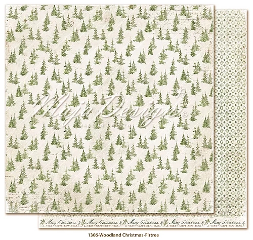 Maja Design Scrapbook Paper - Woodland Christmas / Firtree