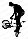IO Stamps Cling Stamp - Bike Silhouette