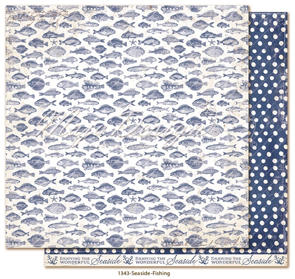 Maja Design Scrapbook Paper - Seaside / Fishing