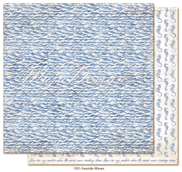 Maja Design Scrapbook Paper - Seaside / Waves