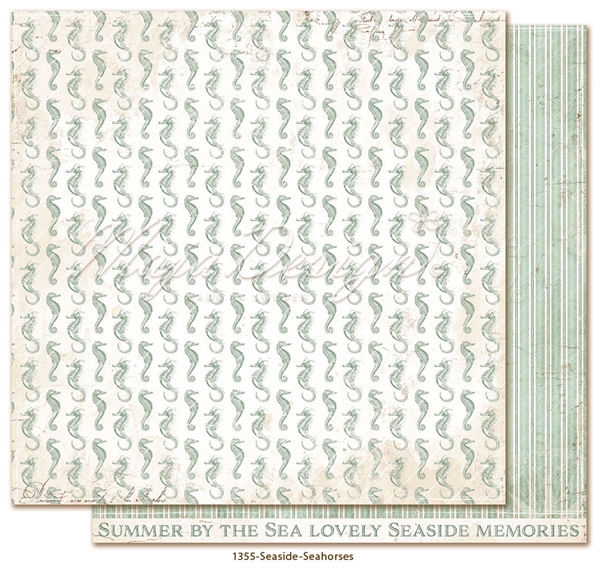 Maja Design Scrapbook Paper - Seaside / Seahorses