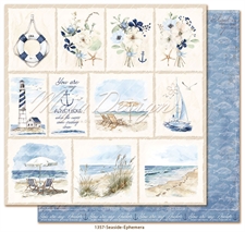 Maja Design Scrapbook Paper - Seaside / Ephemera