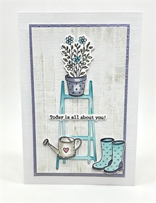 CraftAddictionUK Clear Stamp Set A5 - Pots of Joy