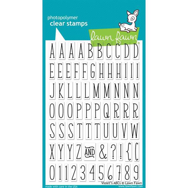 Lawn Fawn Clear Stamp Set - Violet\'s ABCs