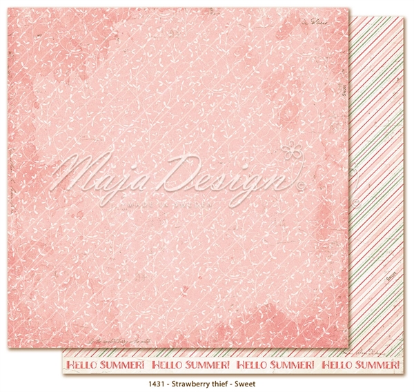 Maja Design Scrapbook Paper - Strawberry Thief / Sweet