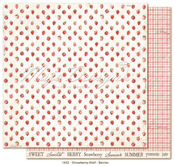 Maja Design Scrapbook Paper - Strawberry Thief / Berries