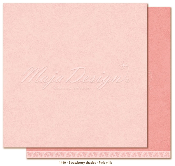 Maja Design Scrapbook Paper - Strawberry Shades / Pink Milk