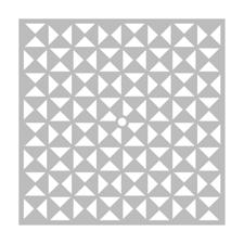 Artemio Stencil 32x32 cm - Clock / Graphic Triangle