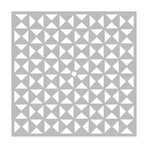 Artemio Stencil 32x32 cm - Clock / Graphic Triangle