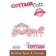Cottage Cutz  Die - Wedding Horse & Carriage