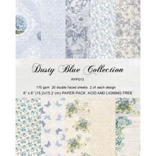 RePrint Scrapbooking Paper pack 6x6" - Dusty Blue Collection
