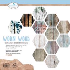 Elizabeth Crafts Paper Pack 12x12" - Worn Wood