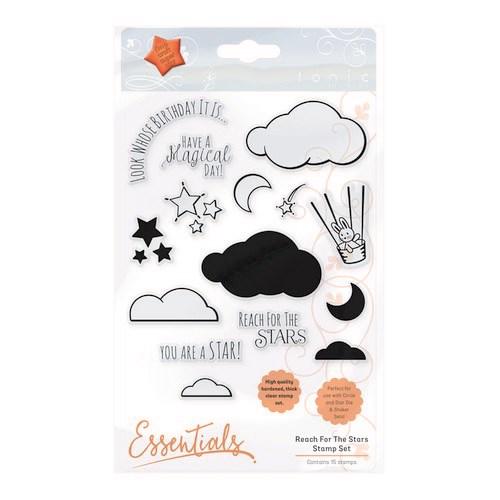 Tonic Studios Clear Stamp Set - Reach for the Stars (shaker set)